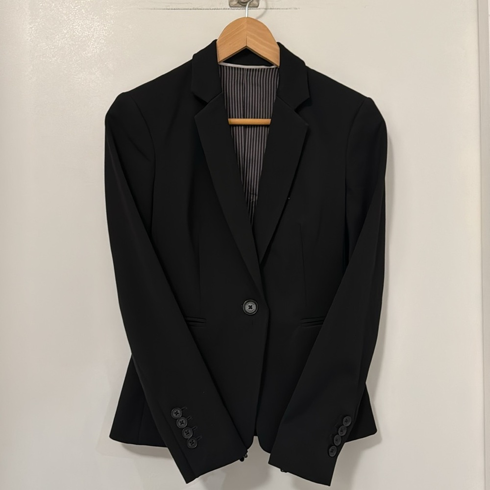Express Notch Collar One Button Jacket Size 0 - image 8